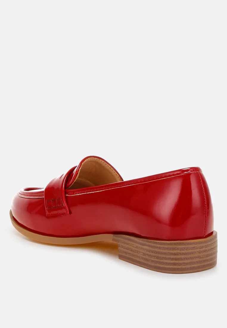 Penny Strap Detail Loafers By RAG