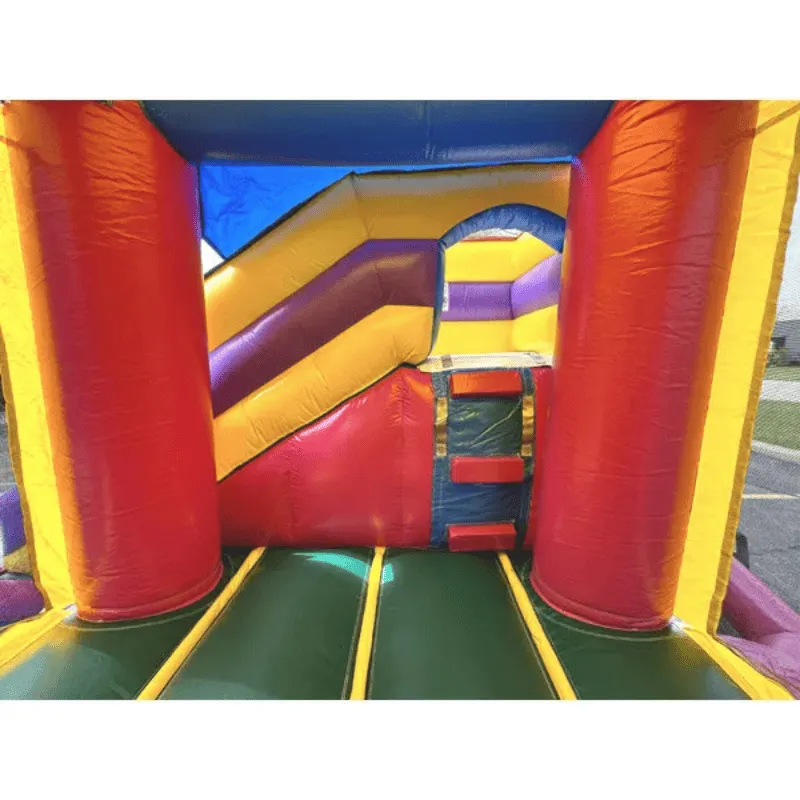 Pink Bounce House Dual Lane Dura-Lite Combo Castle