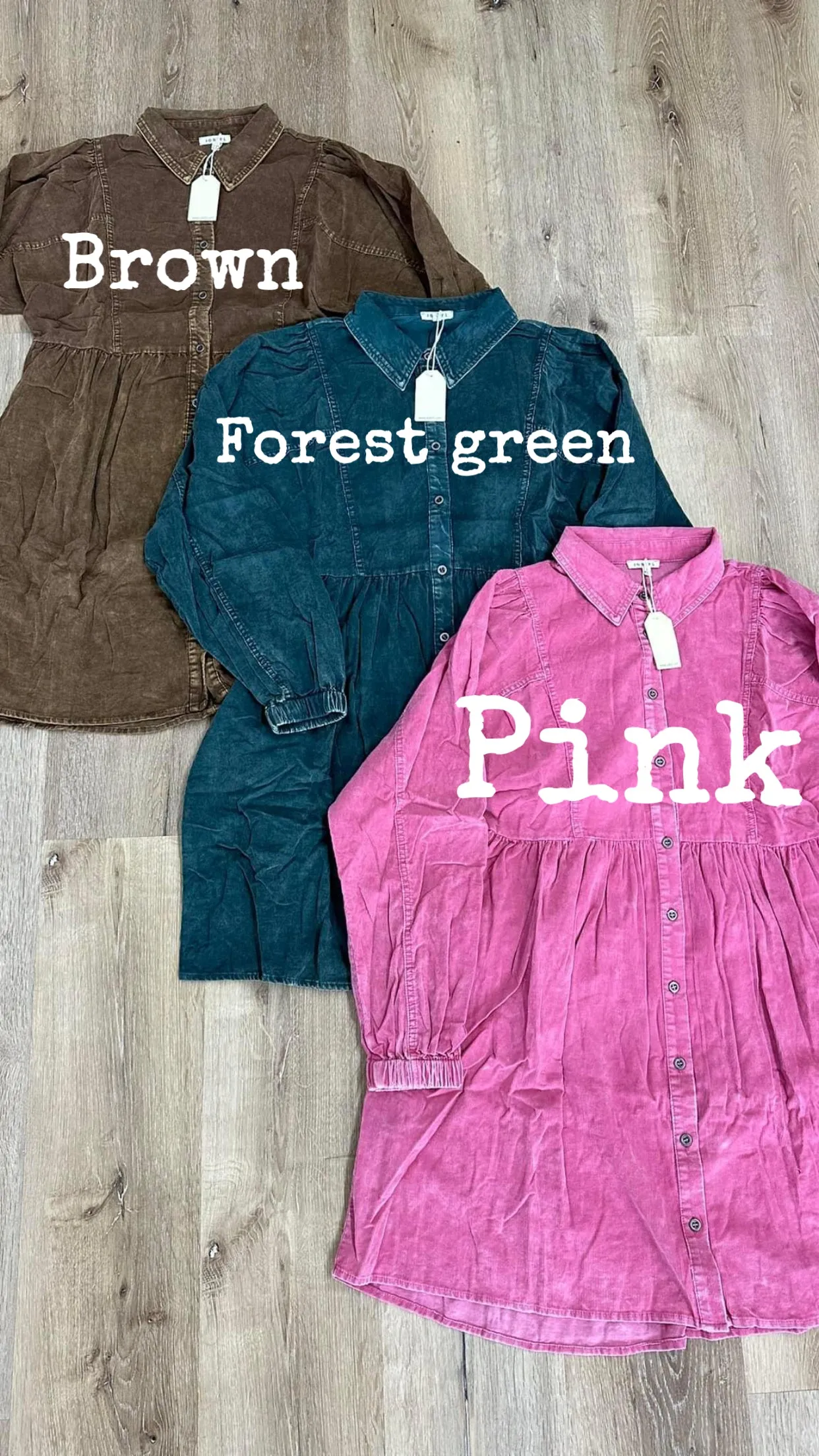 Pink corduroy dress