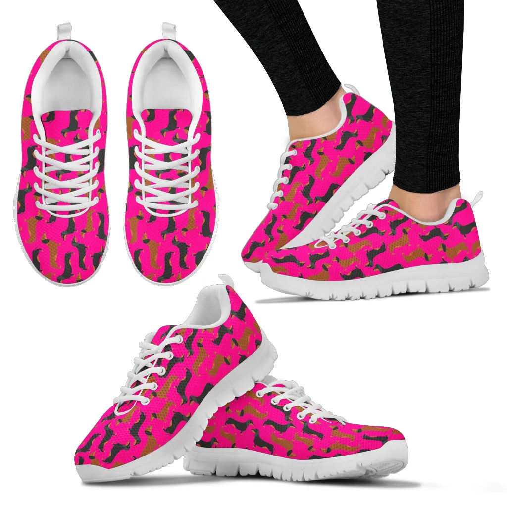 Pink with duchshunds