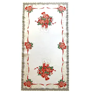 Polish Two-Toned Christmas Table Runner 20"x 39"