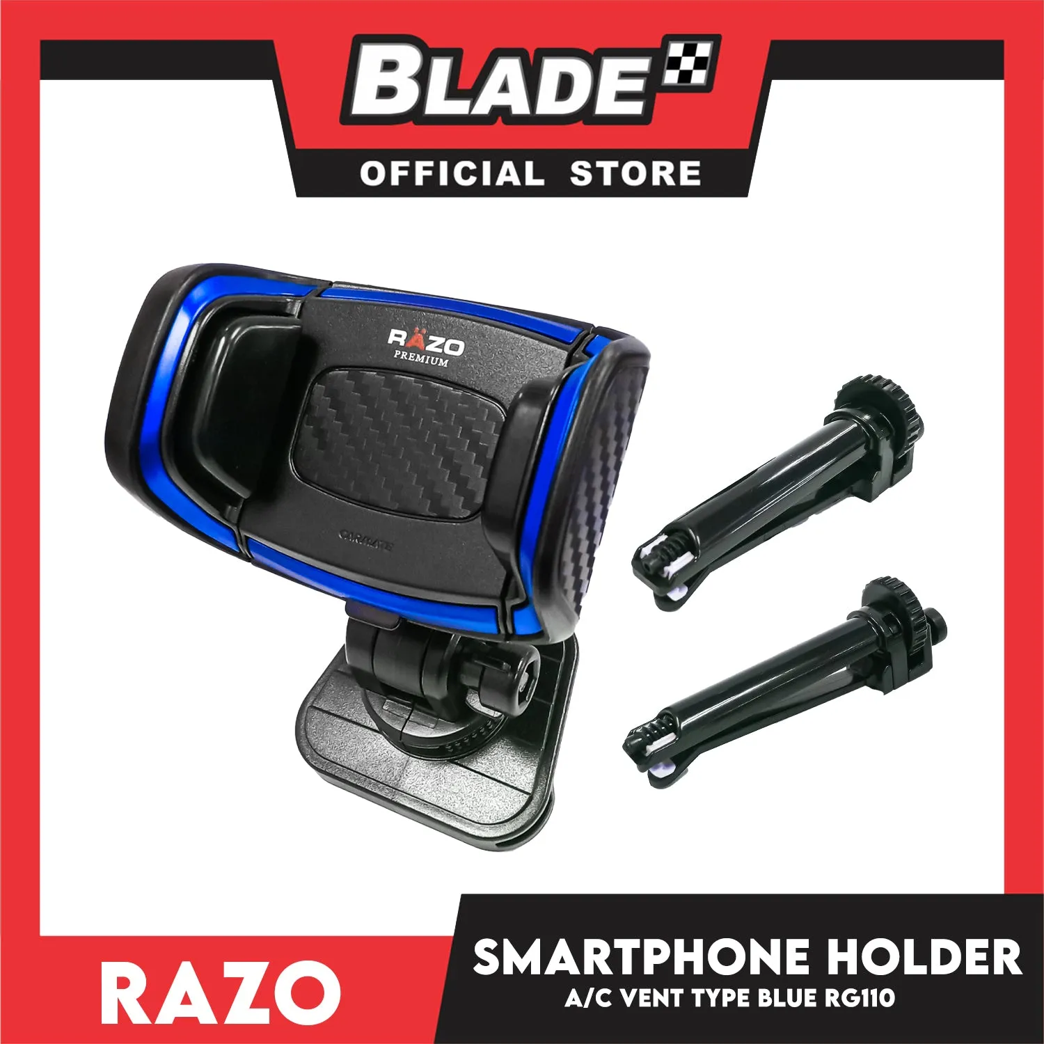 Razo Smartphone Holder A/C Vent Type Black RG110