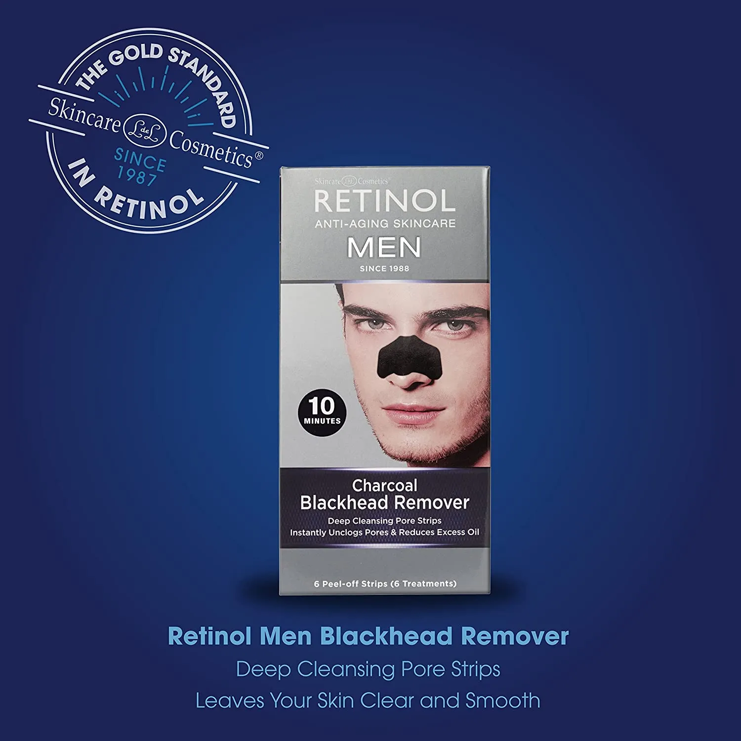 Retinol Mens Charcoal Peel Off Nose Strips