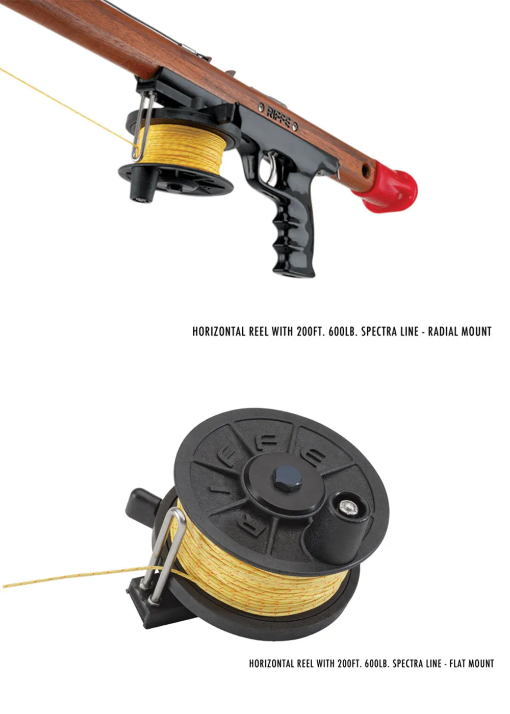 Riffe Horizontal Reel - RADIAL Mount (no line)