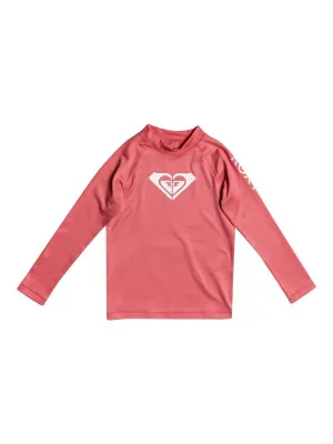 Roxy Little Girls Whole Hearted Long Sleeve UPF 50 Rashguard