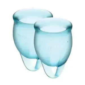 Satisfyer Feel confident Menstrual Cup (Light Blue)