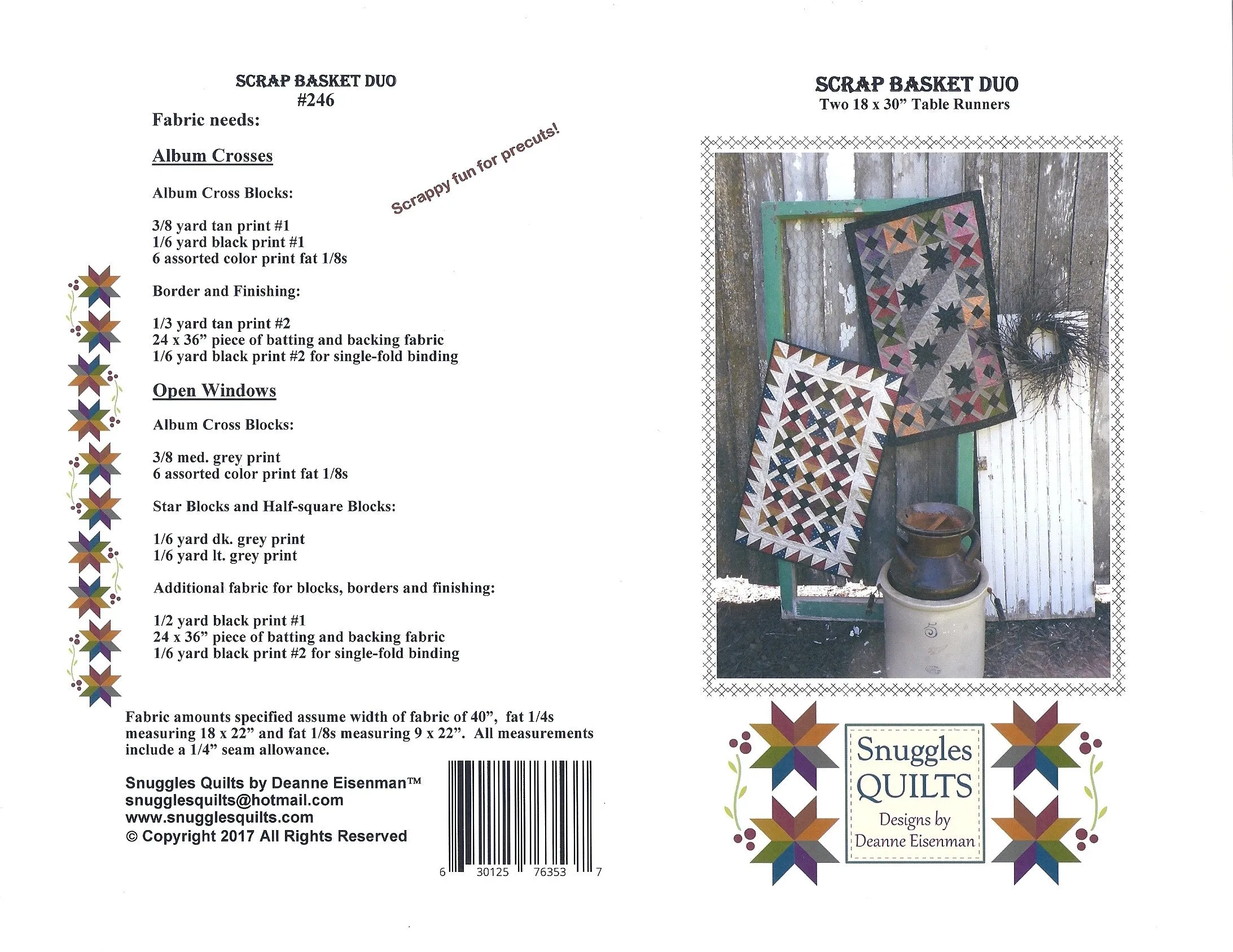 Scrap Basket Duo Quilt Pattern