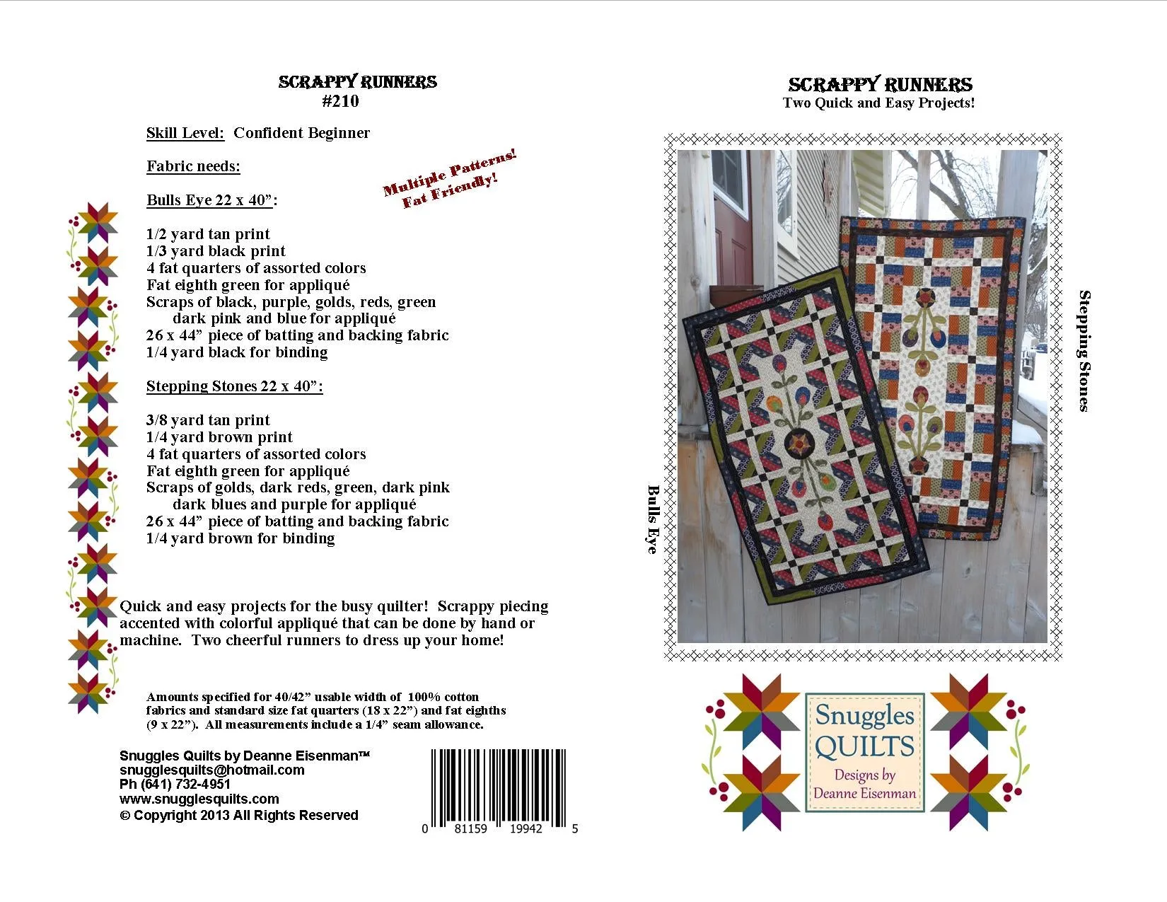 Scrappy Runners Quilt Pattern