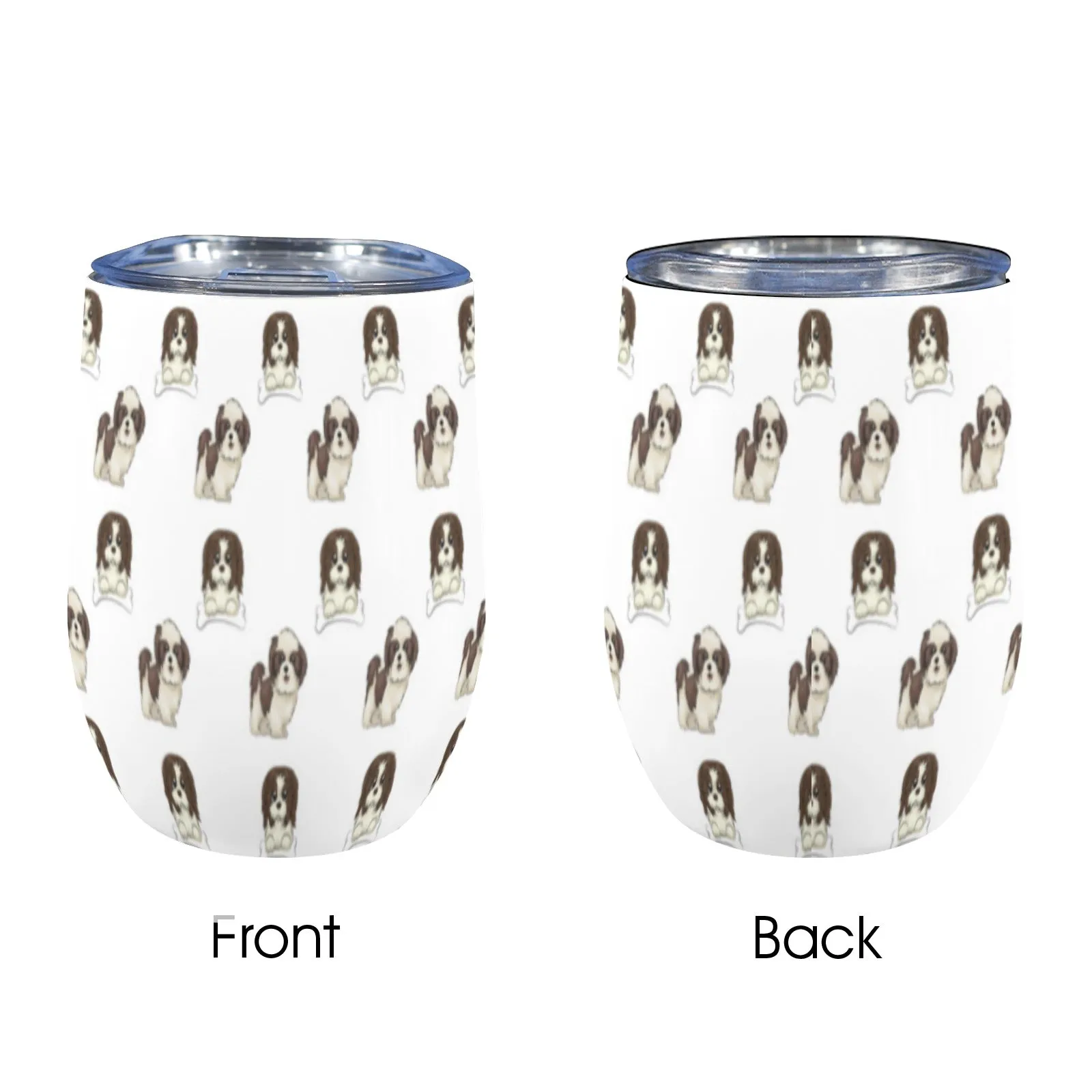 Shih Tzu Wine Tumbler