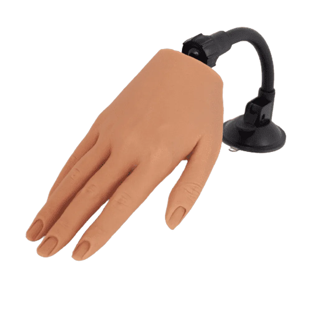 Silicone Practice Hand with stand - 04 Tan