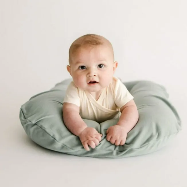 Snuggle Me Organic Infant Lounger Cover-Slate