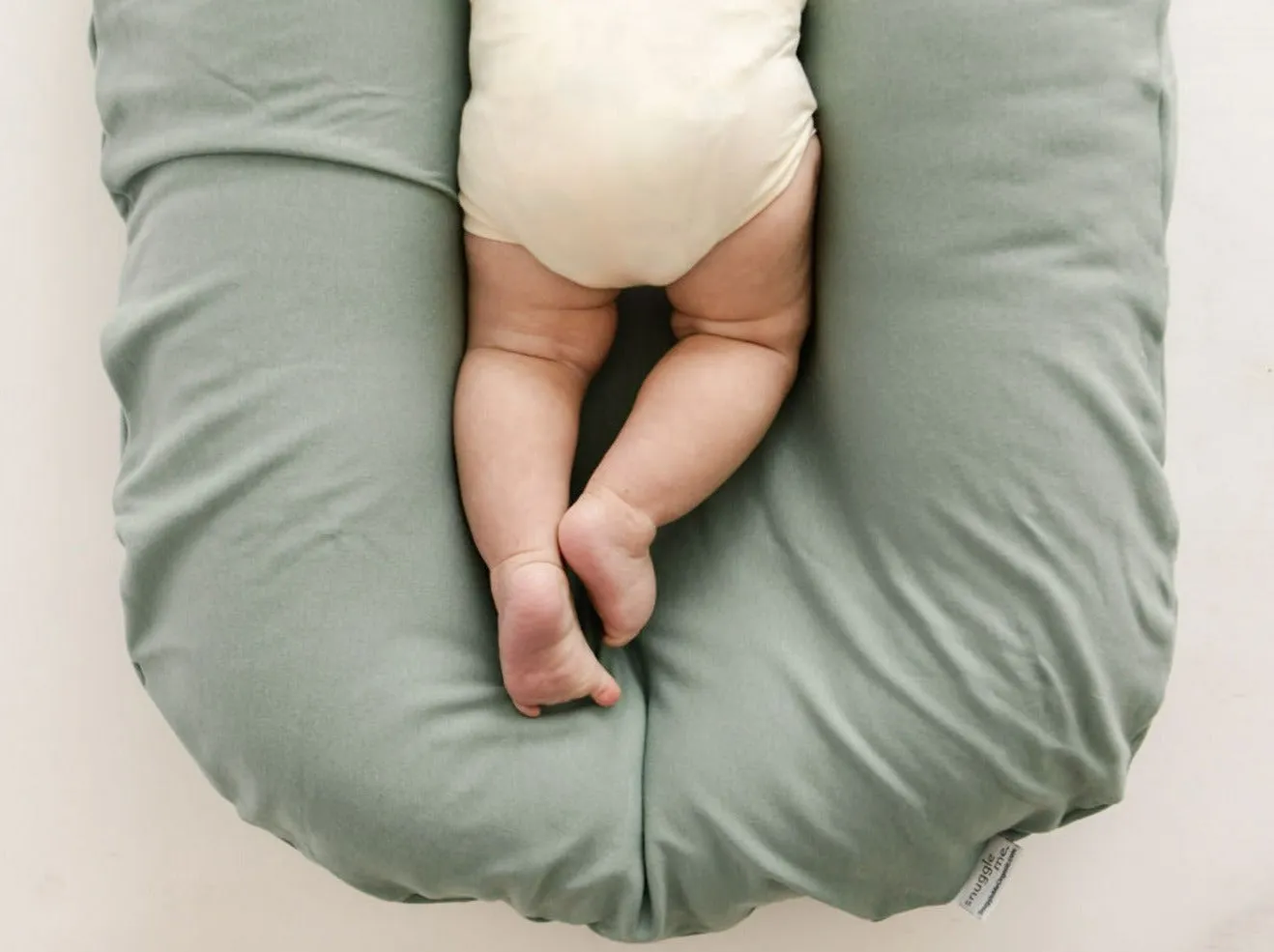 Snuggle Me Organic Infant Lounger Cover-Slate