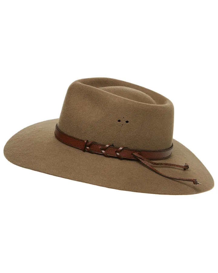 Statesman Big Australian Kids Wool Felt Hat Riverstone