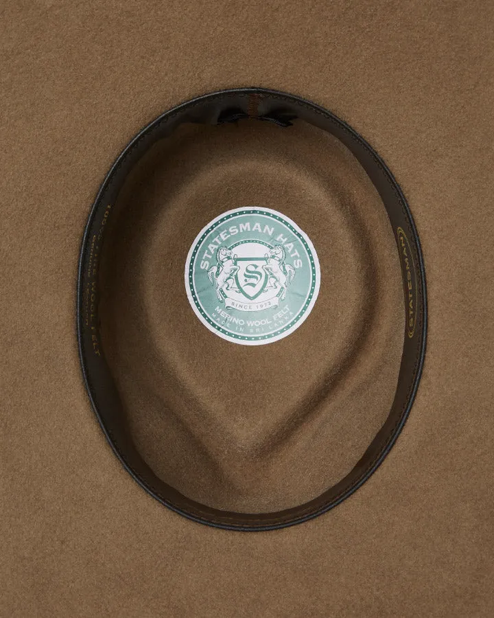 Statesman Big Australian Kids Wool Felt Hat Riverstone