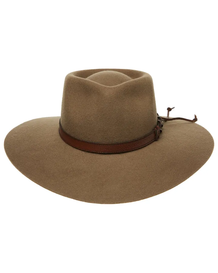 Statesman Big Australian Kids Wool Felt Hat Riverstone