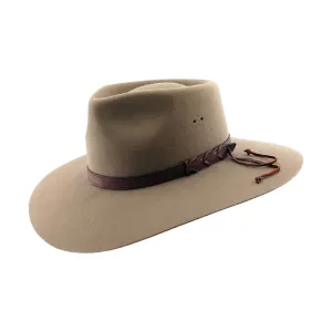 Statesman Big Australian Wool Felt Hat Light Brown