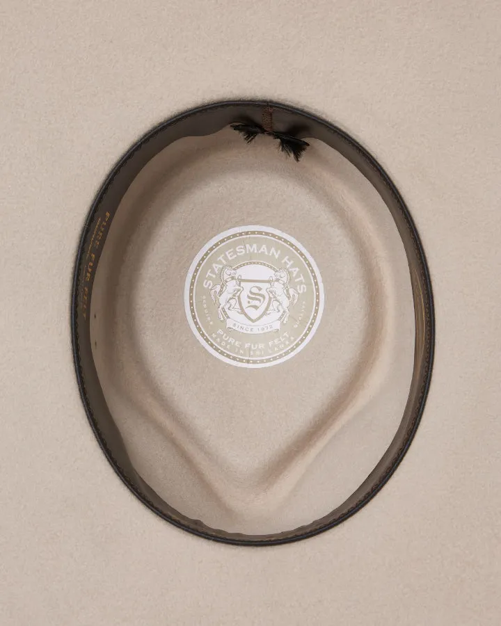 Statesman Big Australian Wool Felt Hat Silver Belly