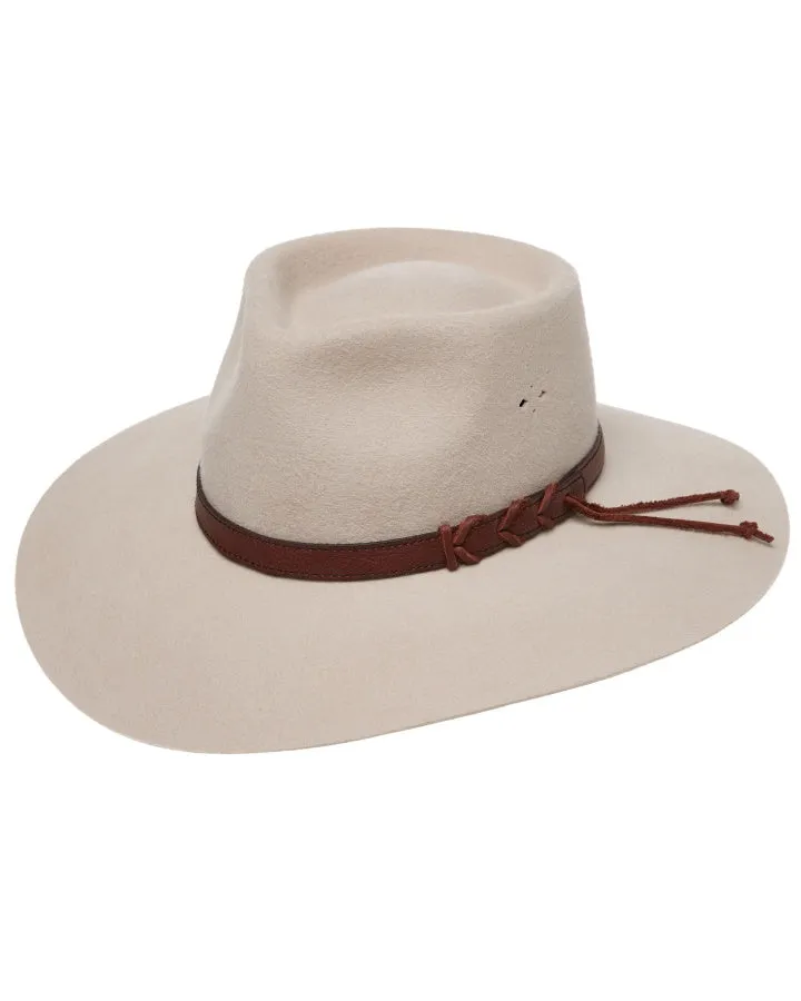 Statesman Big Australian Wool Felt Hat Silver Belly