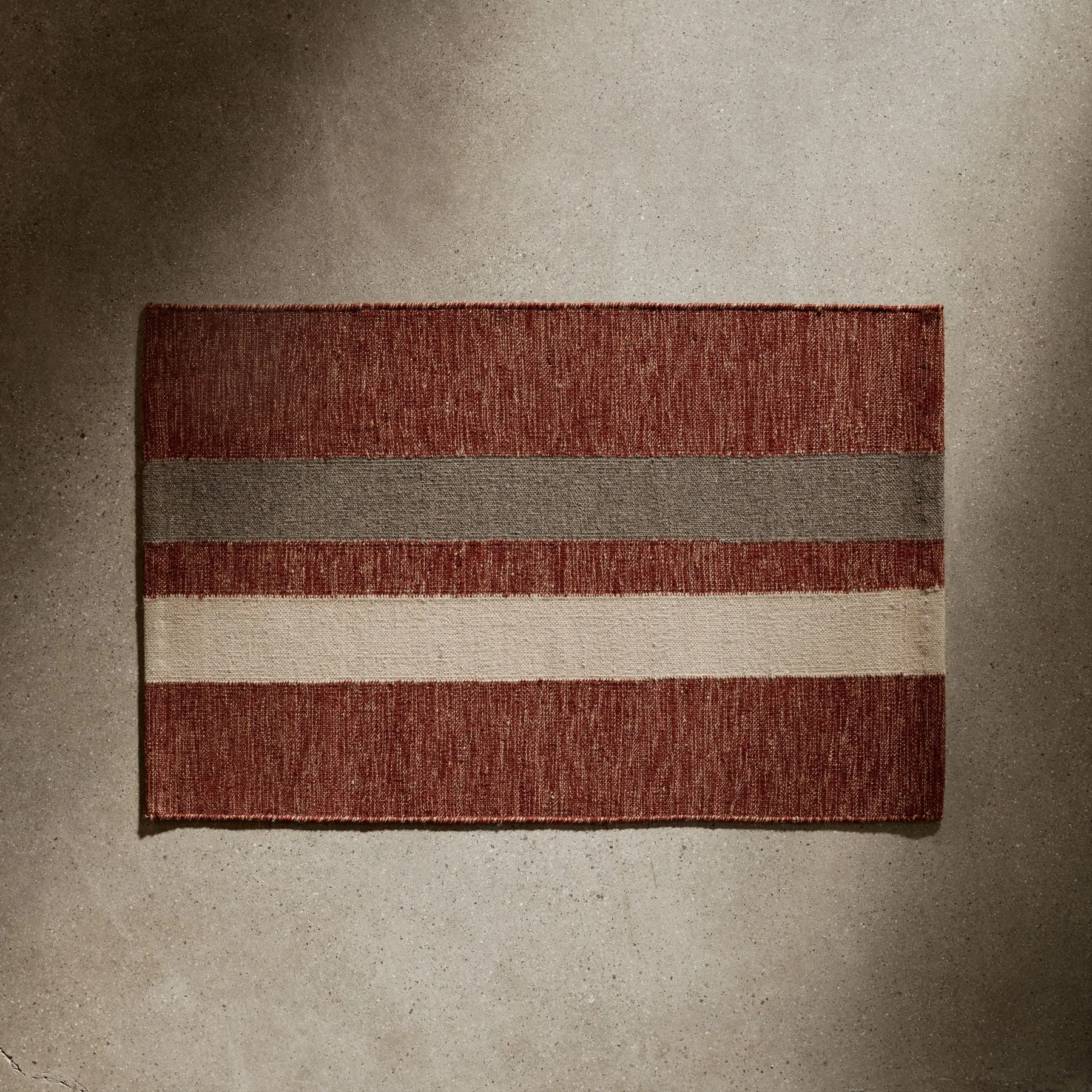 Striped Entry Mat - Wine/Flint/Oyster