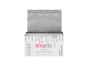 StyleTek Moonlight Silver Pop-Up Foil 127 x 280mm (5x11) 500 Sheets