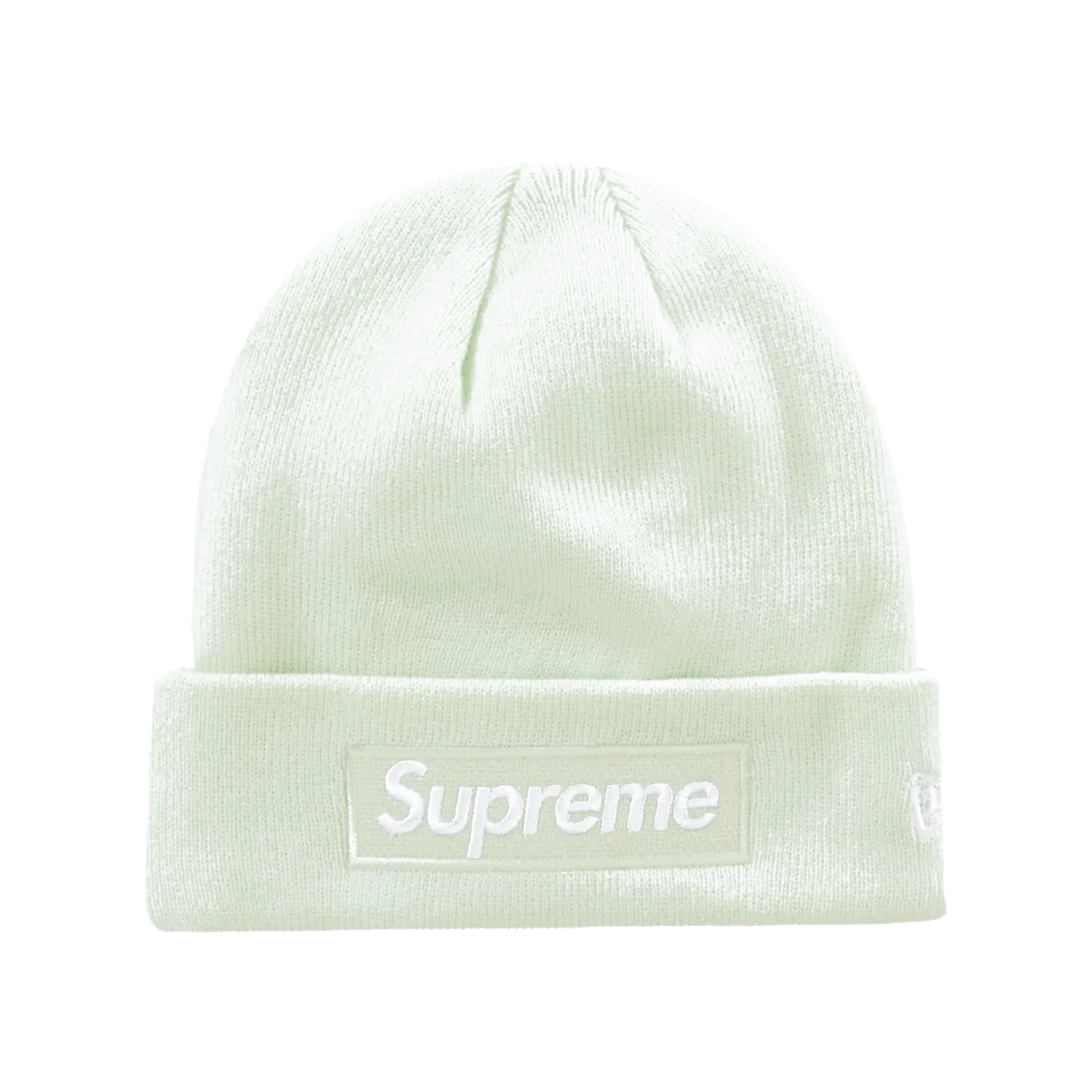 Supreme New Era Box Logo Beanie (FW23) Light Green