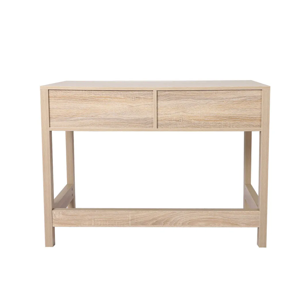 Table Set Rattan Wood Dressing Table Bedroom Desk Stool Home Office Desks