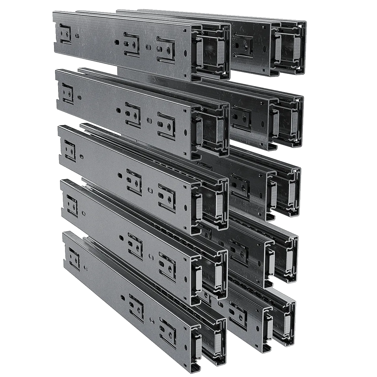 TCH Hardware - 10-Pairs of 14-inch 100  Lbs Steel Full-extension Ball-bearing Drawer Slides Bundle