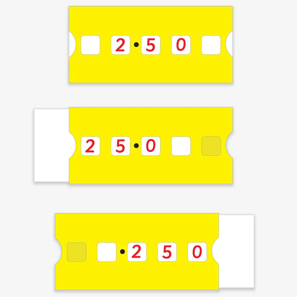Teachers Decimal Sliding Lines
