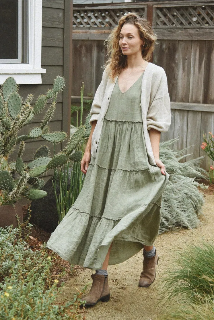the seville dress in sage