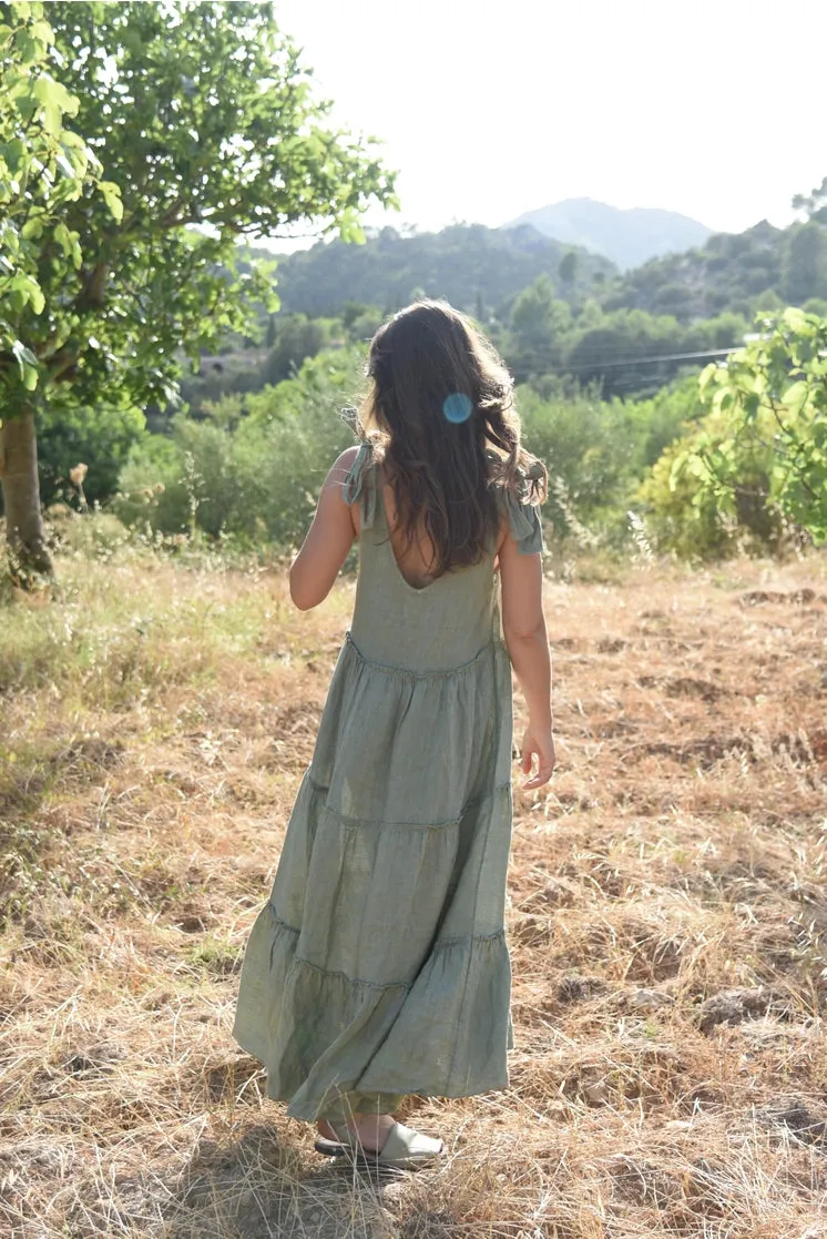 the seville dress in sage