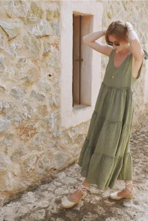 the seville dress in sage