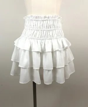 Tiered Ruffle Mini Skirt