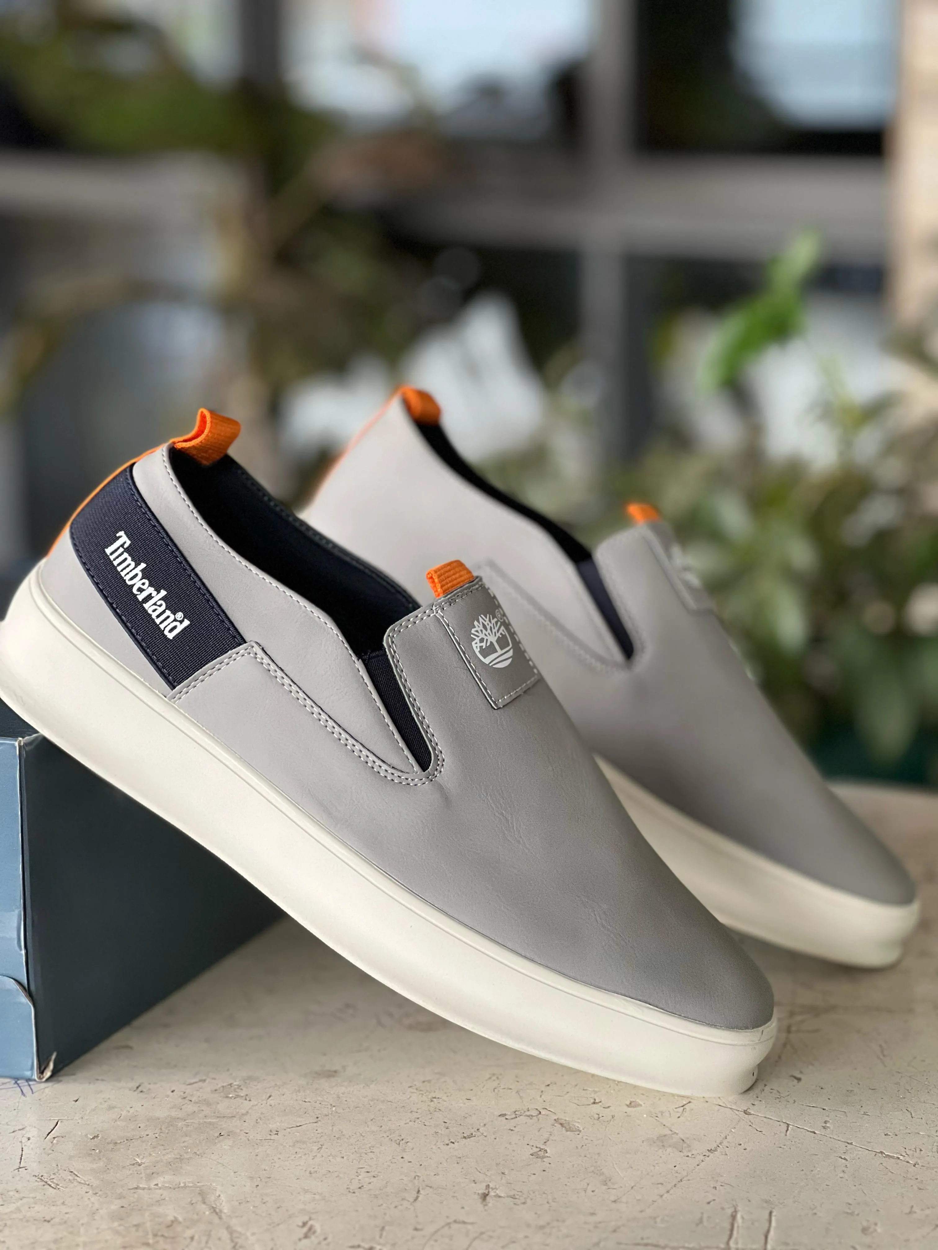 Timberland Authentic Slip On Casual Shoes (Light Grey)