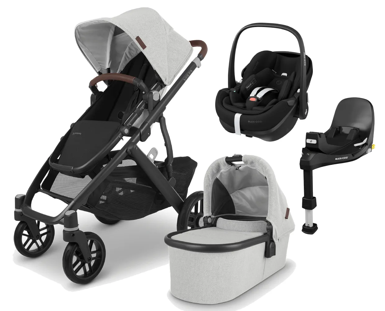 UPPAbaby Vista V2 with Pebble 360 PRO 2 Car Seat and Base - Anthony