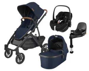 UPPAbaby Vista V2 with Pebble 360 PRO 2 Car Seat and Base - Noa