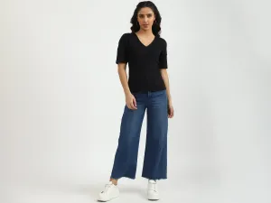V-Neck Solid Top