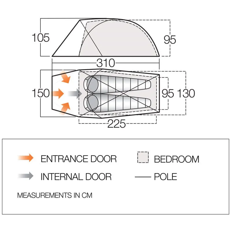 Vango Apex Geo 200 Tent (2 person)