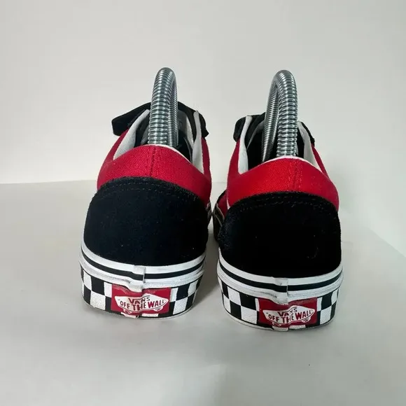 Vans Old Skool V Mens OTW Strapped Black/Racing Red Size w5.5 M 7 shoes sneakers