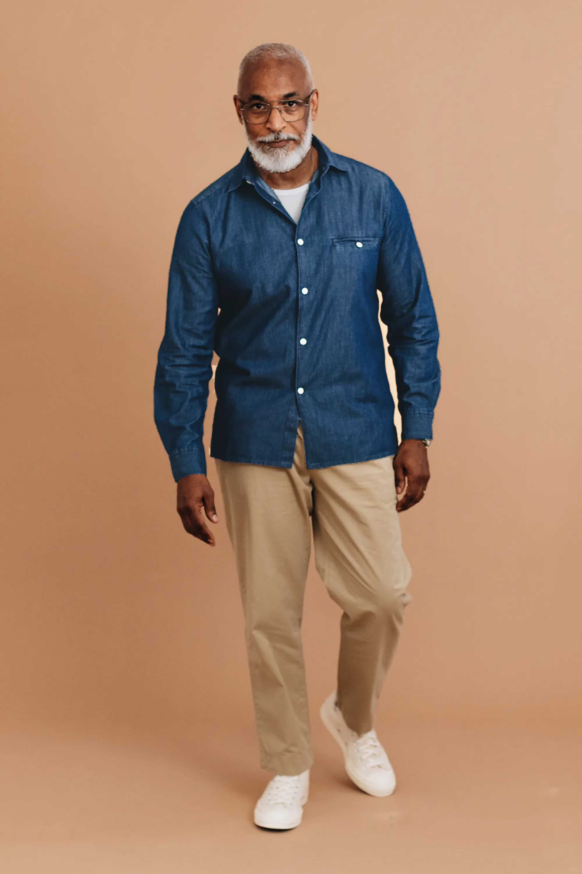 Washed Denim Essential Shirt