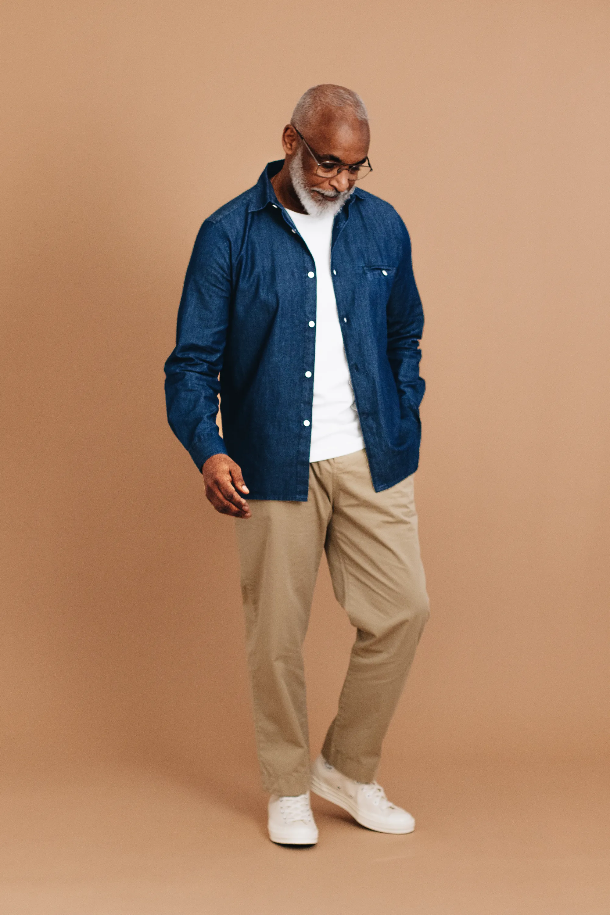 Washed Denim Essential Shirt