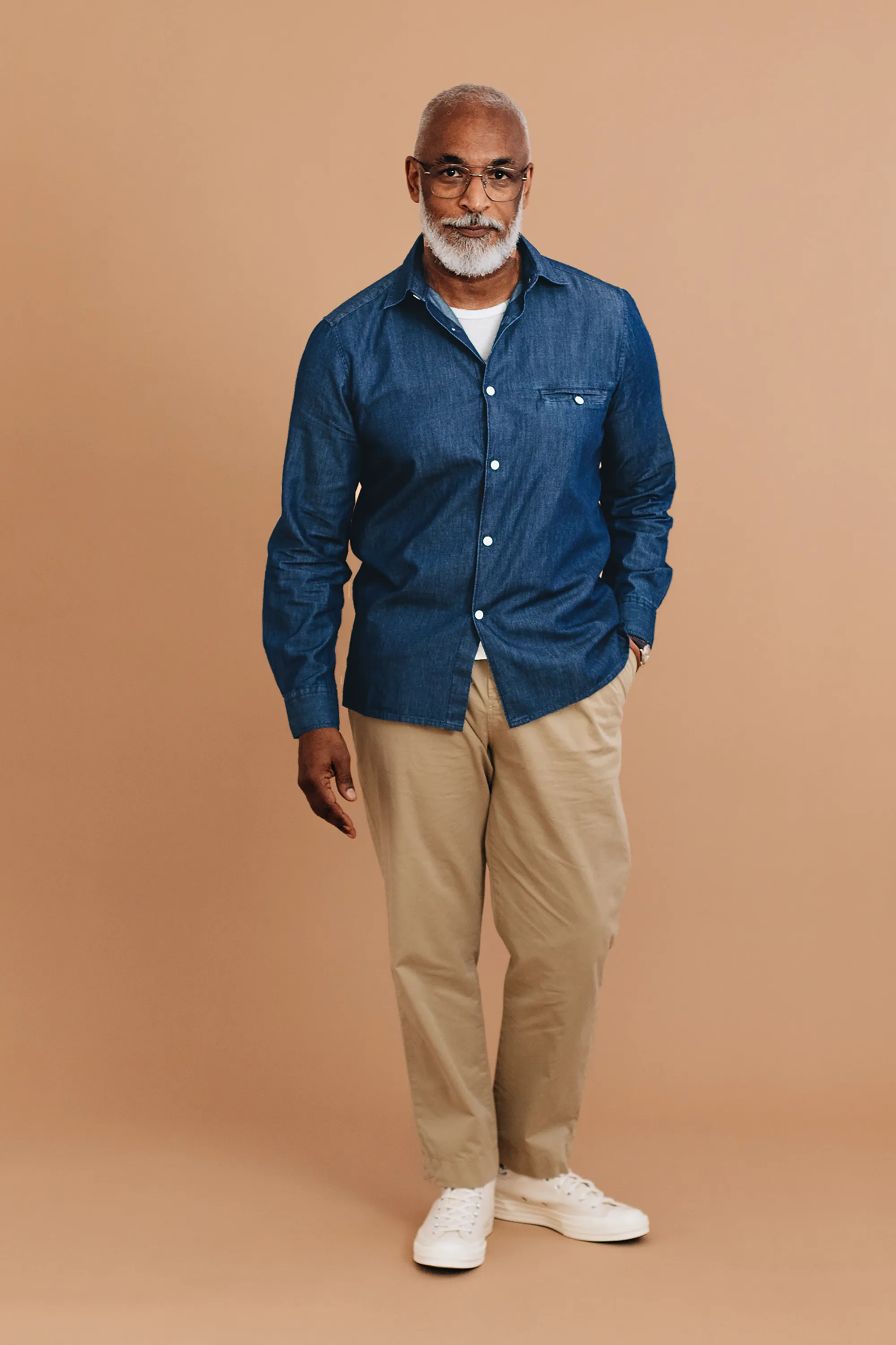 Washed Denim Essential Shirt