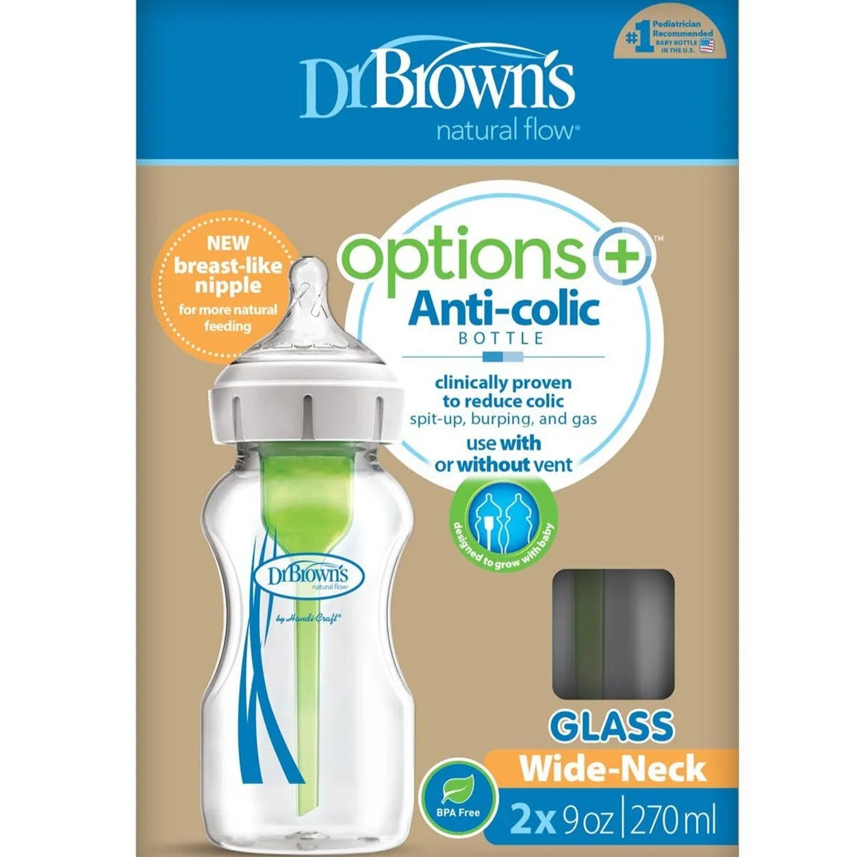 WB92700-P2 2700 Ml Options  Wide-Neck Bottle Glass 2-Pack