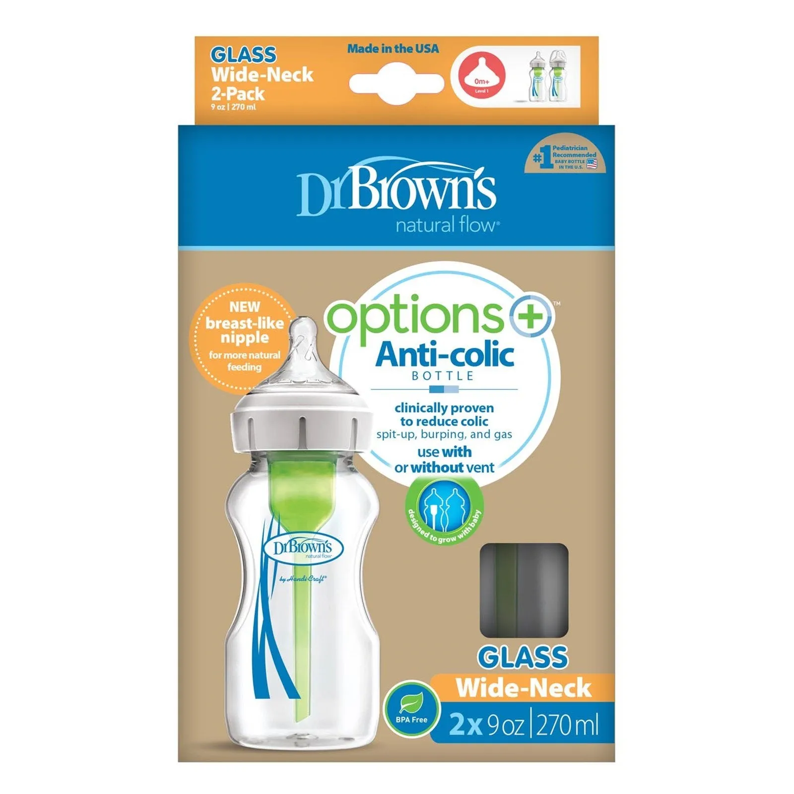 WB92700-P2 2700 Ml Options  Wide-Neck Bottle Glass 2-Pack