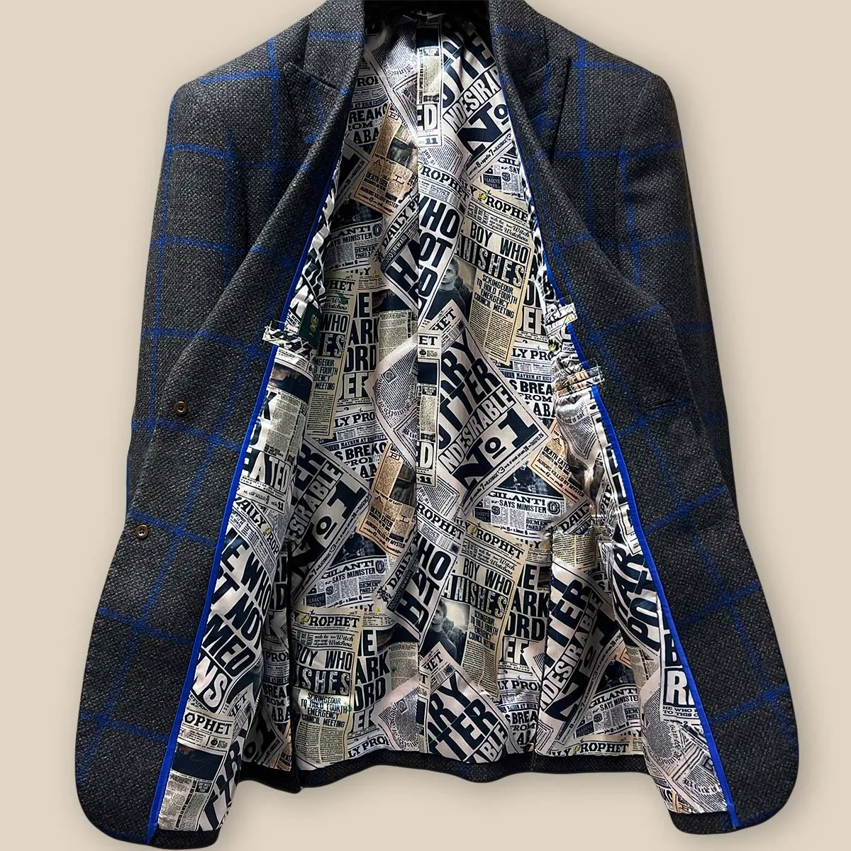 Westwood Hart Brown with Royal Blue Windowpane Sportcoat