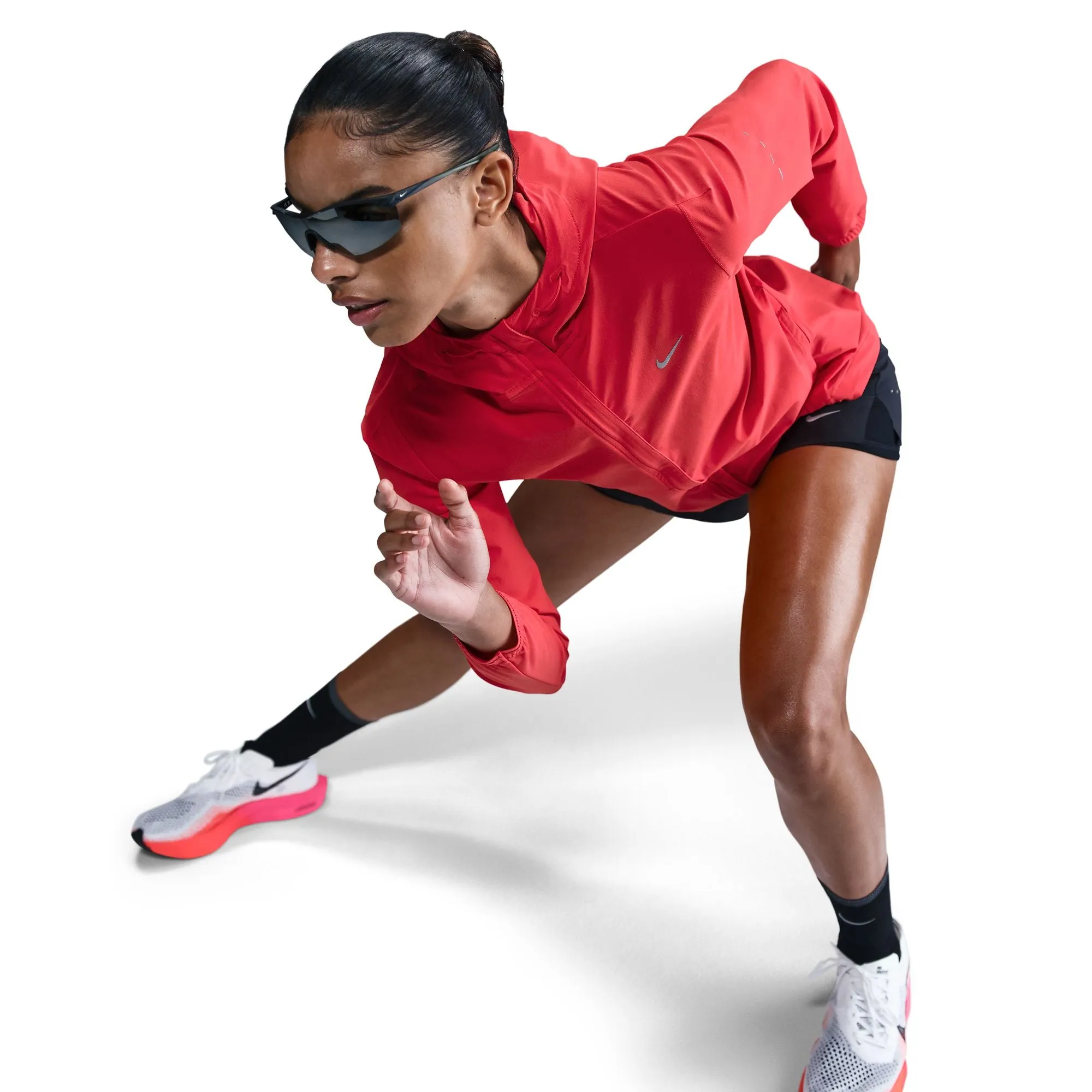 Women's Swift Repel Packable Running Jacket (696 - LT Crimson/Reflective Silver)