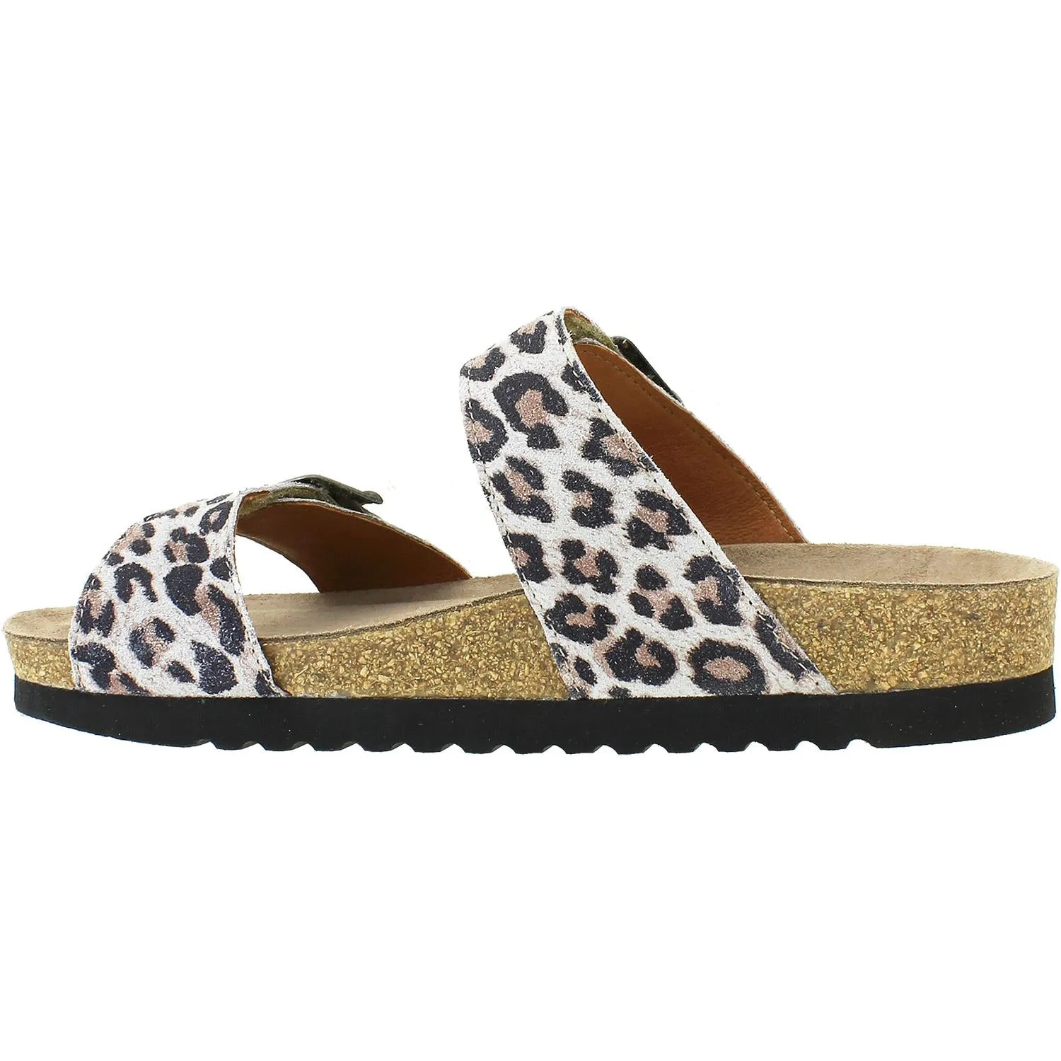 Women's Taos Maximo Grey Leopard Suede