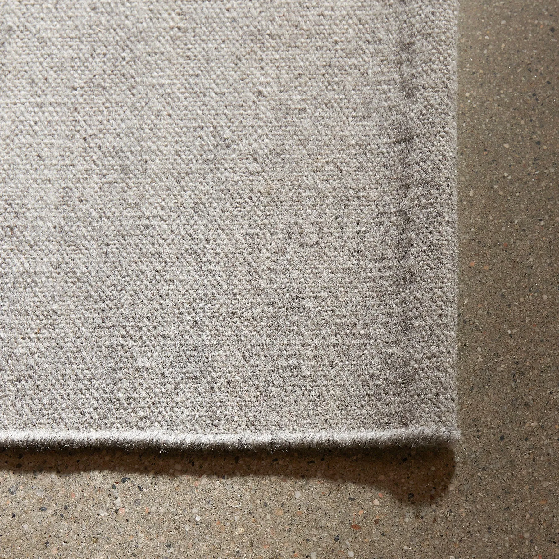 Wool Area Rug - Grey Melange