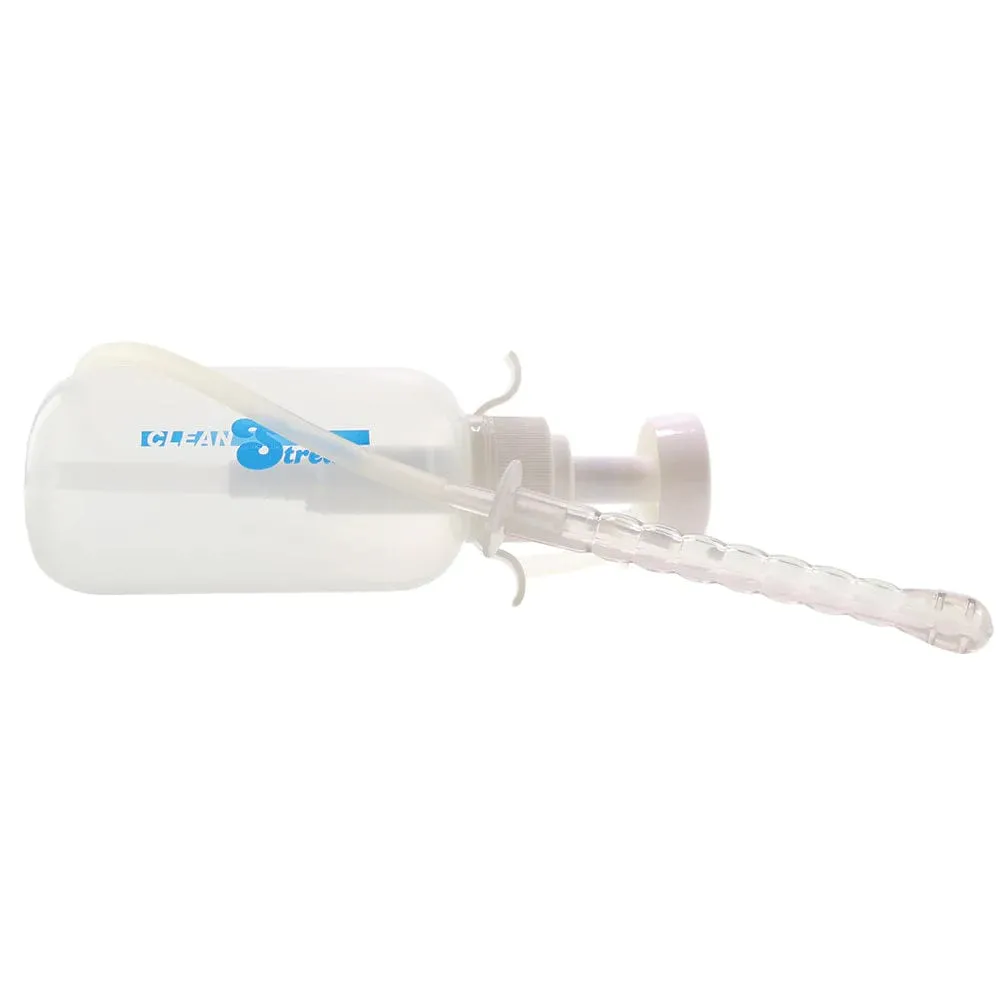 XR Brands Clean Stream Pump Action Enema Bottle with Nozzle