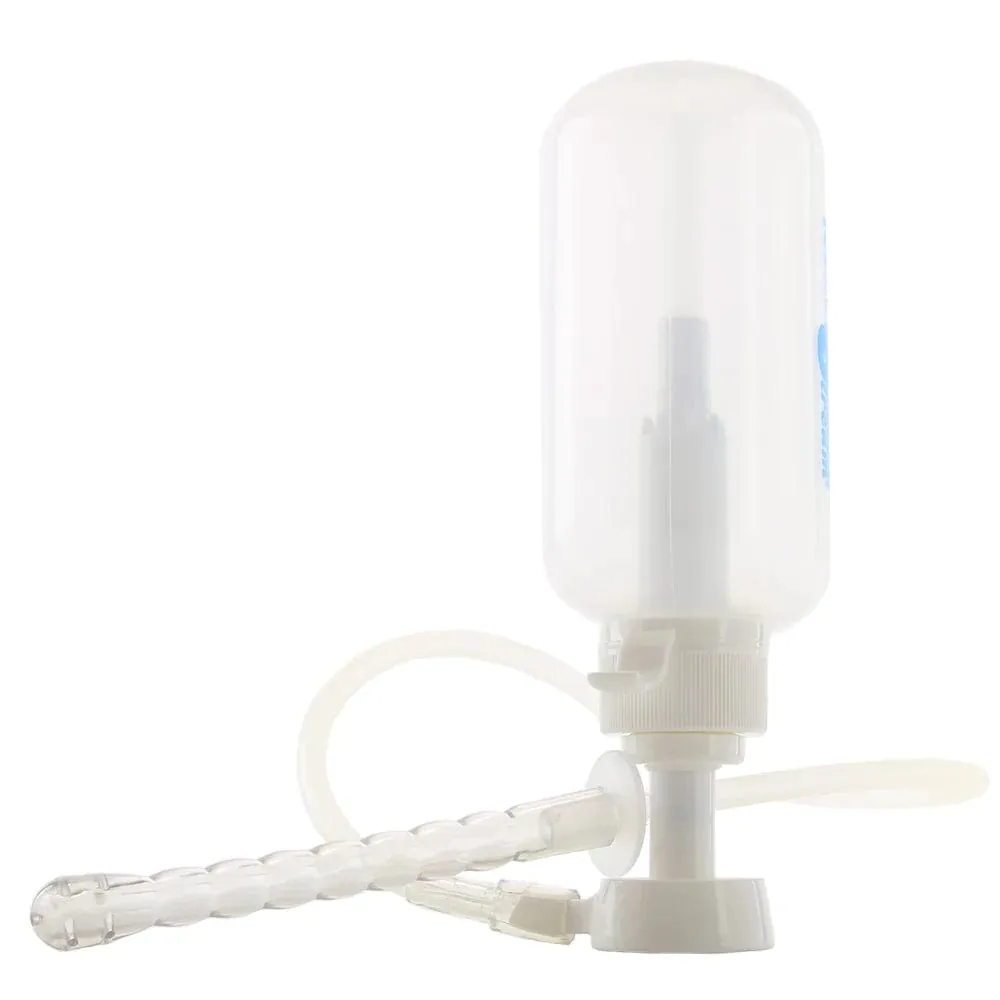 XR Brands Clean Stream Pump Action Enema Bottle with Nozzle